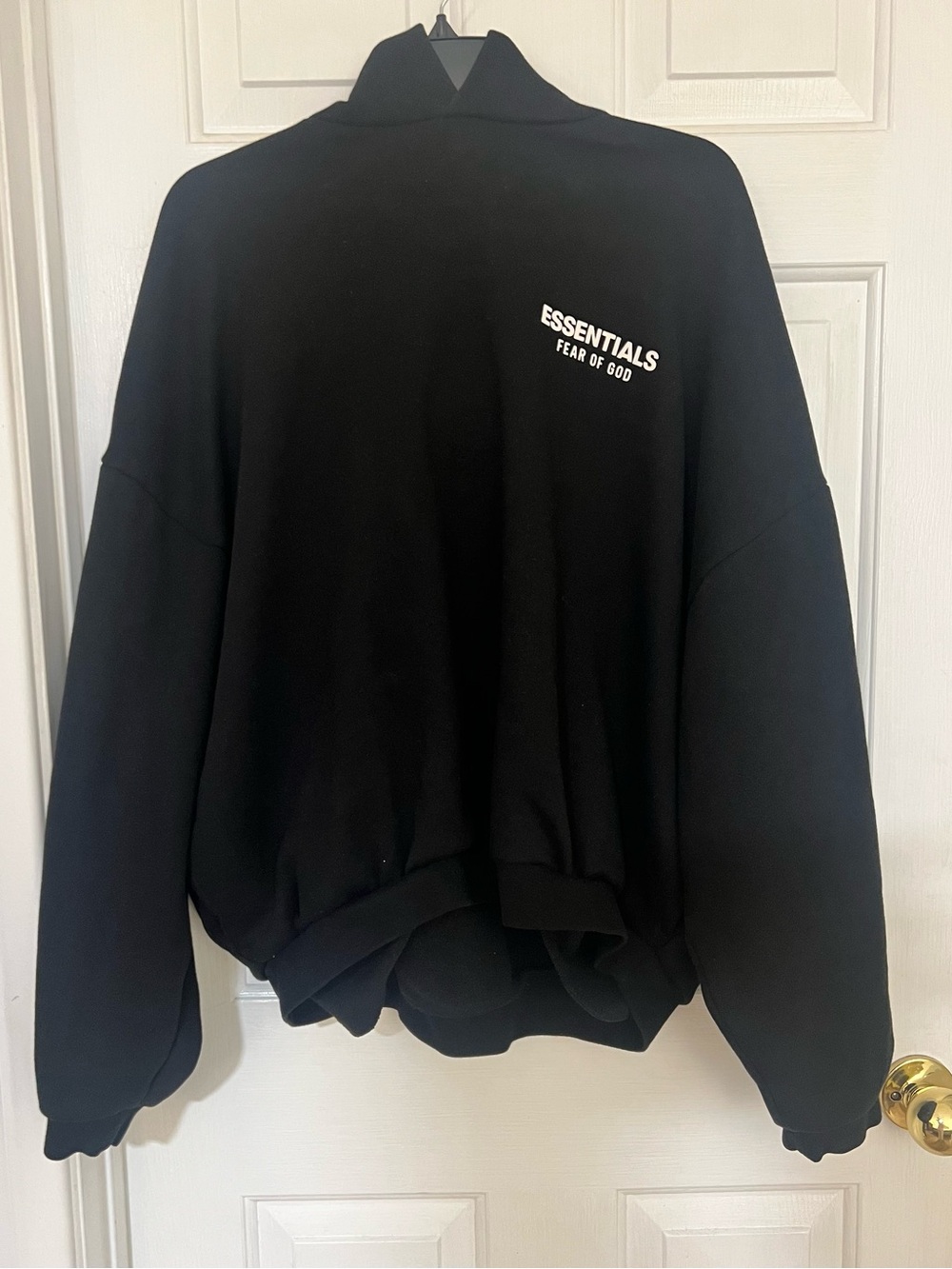 Essentials Fear of God Black Sweatshirt Hoodie